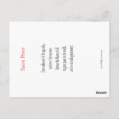 セントピーター祈りの言葉カード ポストカード (裏面)