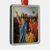 セントピーター1820年に鍵を戻しているイエス・キリスト メタルオーナメント (右)