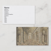 セントピーター、ローマの行列(w/c腐食に 名刺 (正面/裏面)