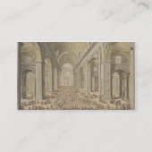 セントピーター、ローマの行列(w/c腐食に 名刺 (裏面)