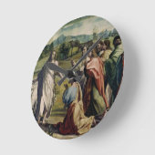 セントピーター(Sistへのキリストの充満のための漫画 ラウンド壁時計 (傾斜)