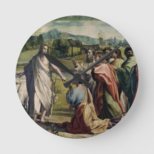 セントピーター(Sistへのキリストの充満のための漫画 ラウンド壁時計 (正面)