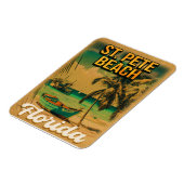 セントピートビーチフロリダお土産ヴィンテージパームツリーズ マグネット (左側)