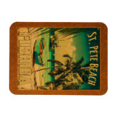 セントピートビーチフロリダお土産ヴィンテージパームツリーズ マグネット (横)