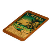 セントピートビーチフロリダお土産ヴィンテージパームツリーズ マグネット (左側)