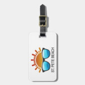 セントピートビーチフロリダサングラス ラゲッジタグ (正面縦)