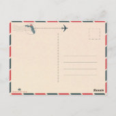 セントピートビーチフロリダパームツリービーチヴィンテージ ポストカード (裏面)