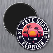 セントピートビーチフロリダレトロサンセットデミディーズ60s マグネット