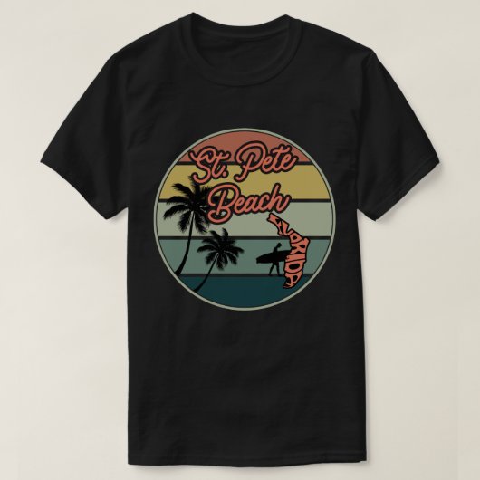 セントピートビーチ, フロリダ州 Tシャツ (デザイン正面)
