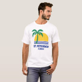 セントピートビーチ フロリダ Tシャツ (正面フル)