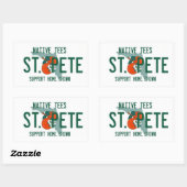 セントピートホームグロウンステッカー 長方形シール (シート)