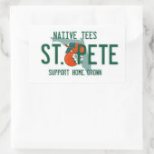 セントピートホームグロウンステッカー 長方形シール (バッグ)