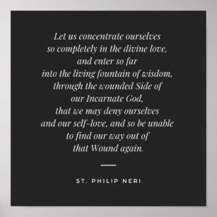セントフィリップ引用文 – 神の愛に入る ポスター