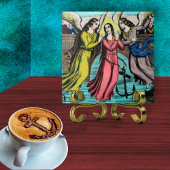 セントフィロメナが溺死から救われる タイル