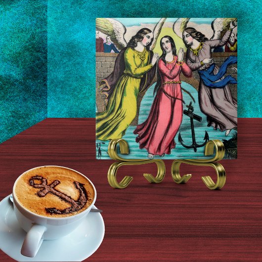 セントフィロメナが溺死から救われる タイル