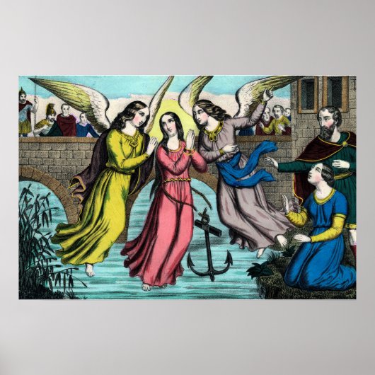 セントフィロメナが溺死から救われる ポスター (正面)