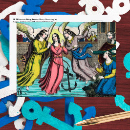 セントフィロメナが溺死から救われる ポストカード