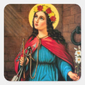 セントフィロメナワンダーワーカー&殉教者 スクエアシール (正面)