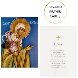 セントフォティニ正教会キリスト教祈りの言葉カード プレイスカード