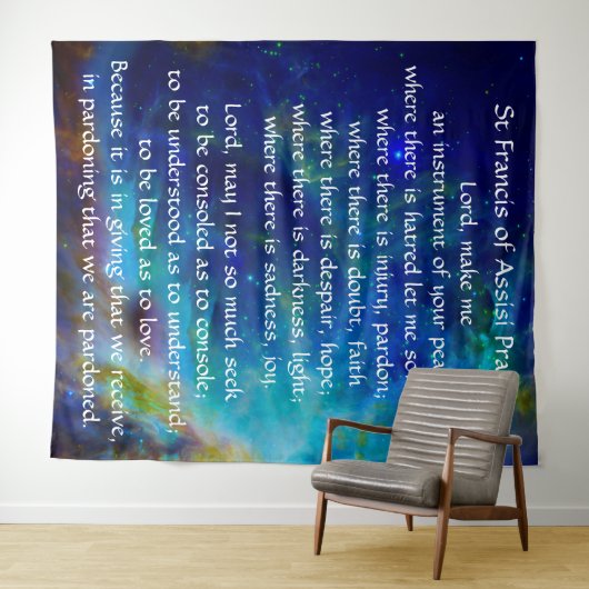 セントフランシオブアッシジ祈りの言葉 タペストリー (インサイチュ(横))