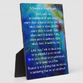 セントフランシオブアッシジ祈りの言葉 フォトプラーク (側面)