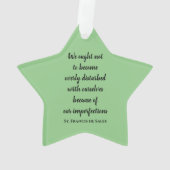 セントフランシスデセールス引用文アクリルオーナメント オーナメント (裏面)