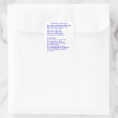 セントフランシス祈りの言葉 スクエアシール (バッグ)