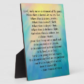 セントフランシス祈りの言葉 フォトプラーク (側面)