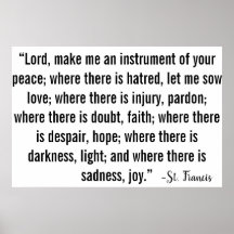 セントフランシス祈りの言葉