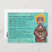 セントフランシス葉書の祈りの言葉 ポストカード (正面/裏面)