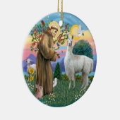 セントフランシス – ラマ12 セラミックオーナメント (右)