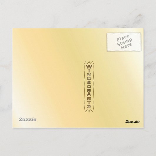 セントフランスのクリストファーと地元の神社 ポストカード (裏面)