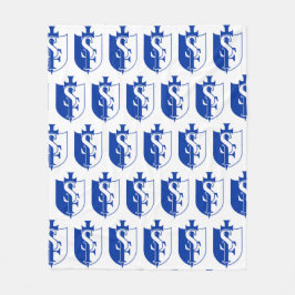 セントフレデリックロゴ フリースブランケット