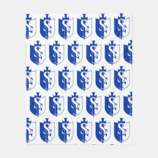 セントフレデリックロゴ フリースブランケット