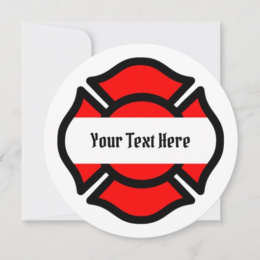 セントフロリアンのクロス円あいさつ空白のきカード (正面)