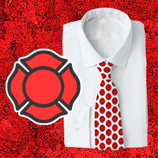 セントフロリアンの十字架と中十字架 ネクタイ