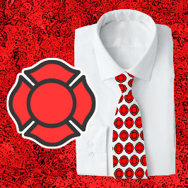 セントフロリアンの十字架と大きな十字架 ネクタイ