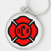 セントフロリアン十字架とモノグラム キーホルダー (正面)