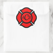 セントフロリアン十字架とモノグラム ラウンドシール (バッグ)