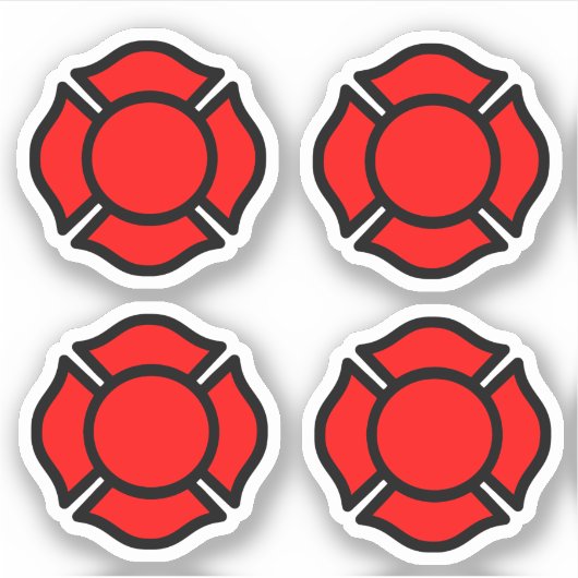 セントフロリアン十字架4-UP シール (正面)