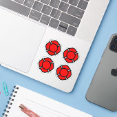 セントフロリアン十字架4-UP シール (ノートパソコンとiPhone)