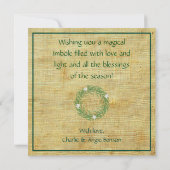 セントブリジッドインボルクリースグリーティ異教のングカード カード (裏面)