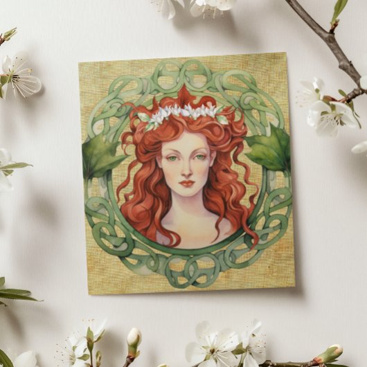 セントブリジッドインボルクリースグリーティ異教のングカード カード