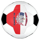 セントヘドヴィヒテキサス州ポーランドアメリカ人 サッカーボール (回転)