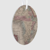 セントヘレナが付いているアフリカの地図 オーナメント (正面)