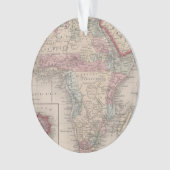 セントヘレナが付いているアフリカの地図 オーナメント (正面)