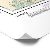 セントヘレナのサウンドをサバンナ川のチャートに航海の追加 ポスター (角)