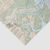 セントヘレナのサウンドをサバンナ川のチャートに航海の追加 薄葉紙 (詳細)