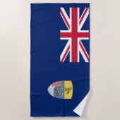 セントヘレナの旗 ビーチタオル (正面)