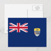 セントヘレナの旗 ポストカード (正面/裏面)
